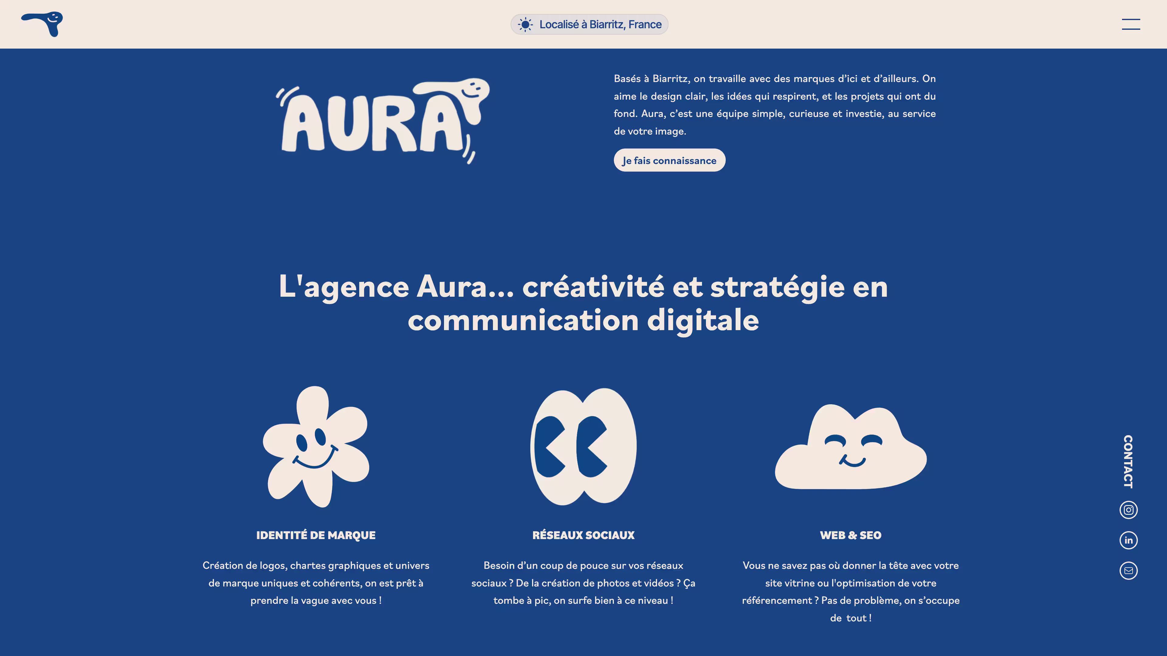 Aura website