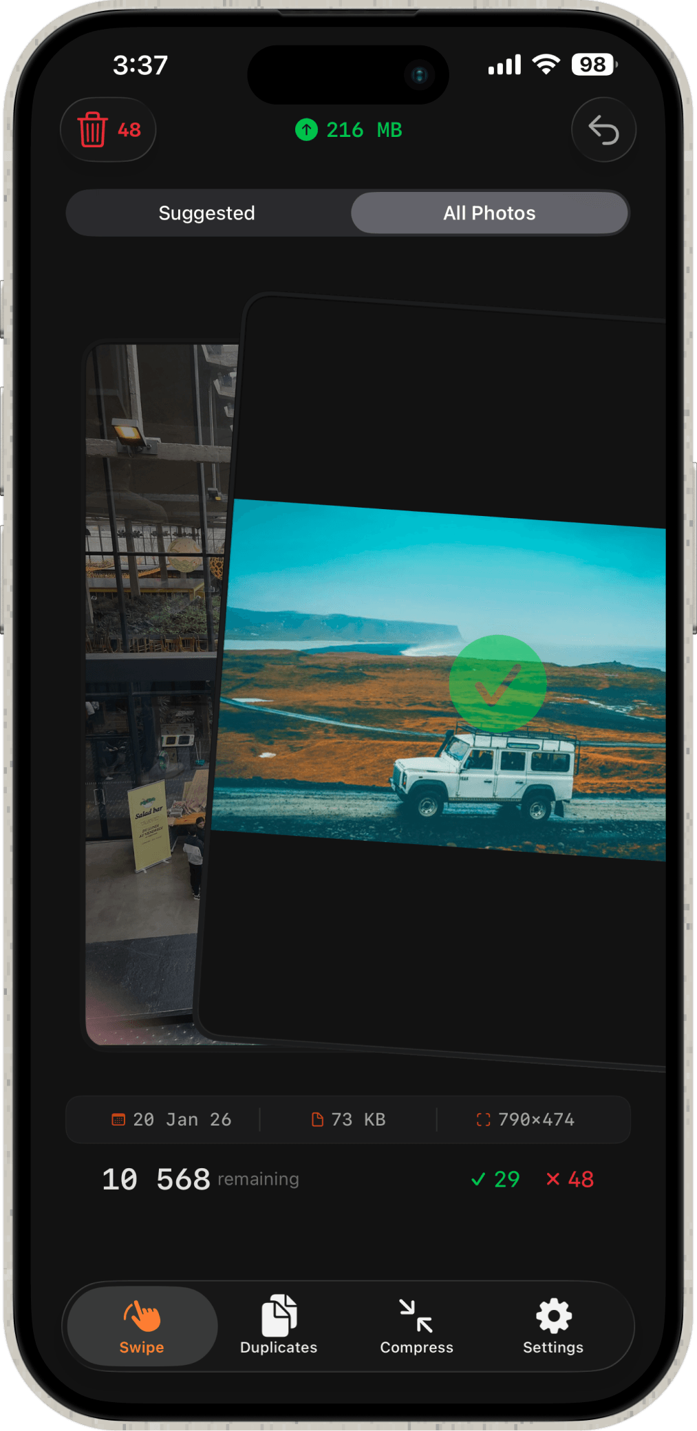 Cura app screen