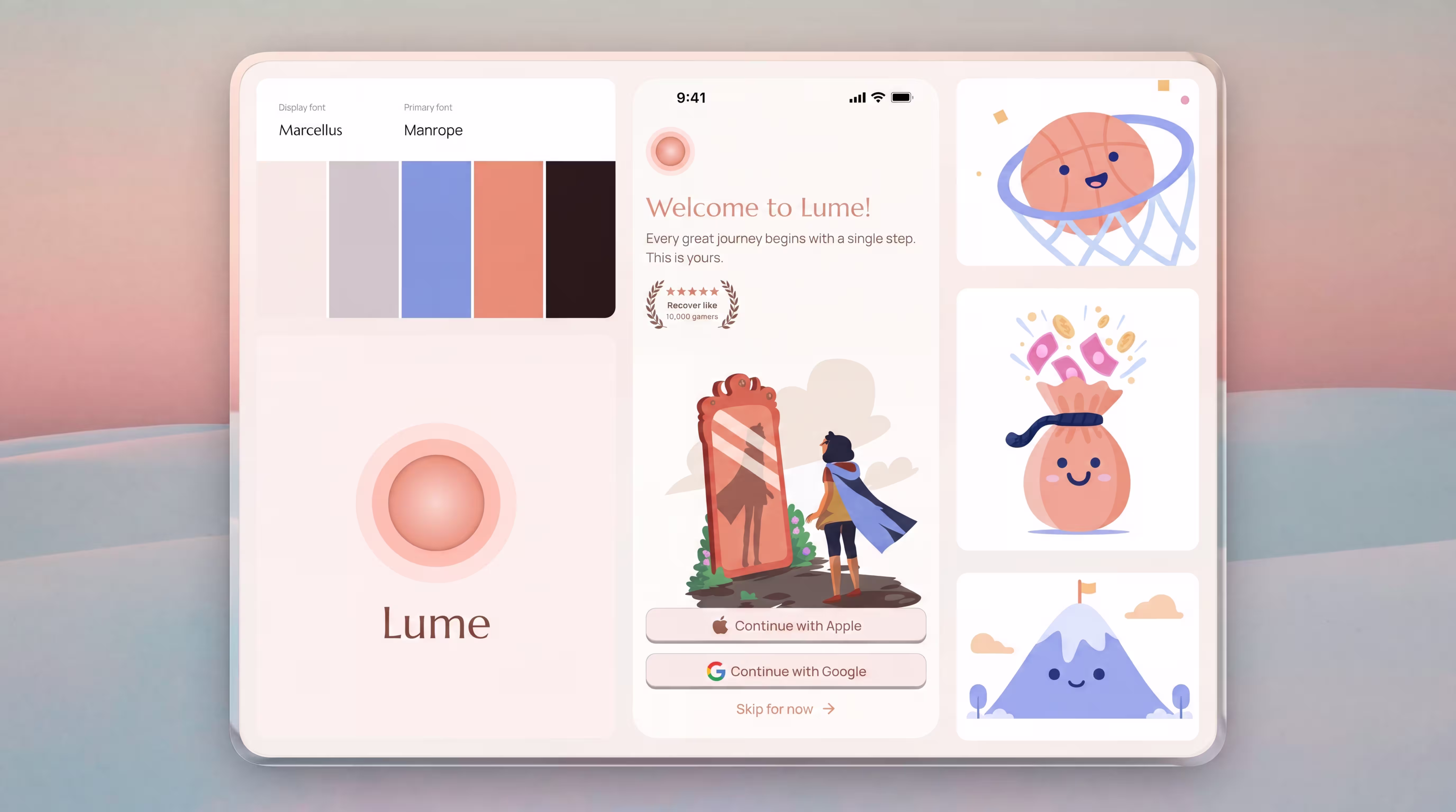 Lume branding and visual identity