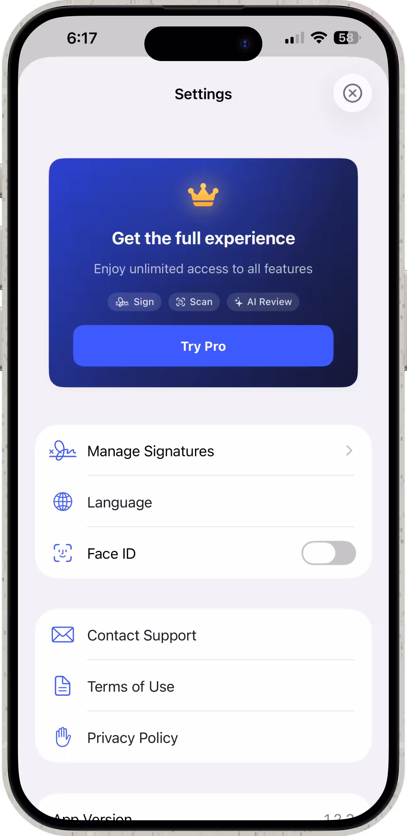 Signature Maker app screen