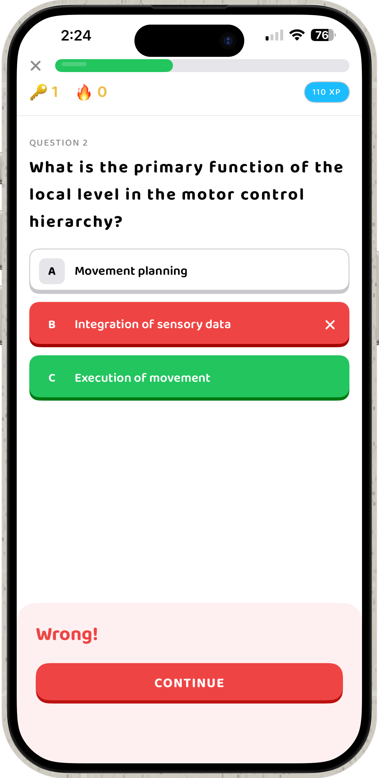 SnapQuiz app screen