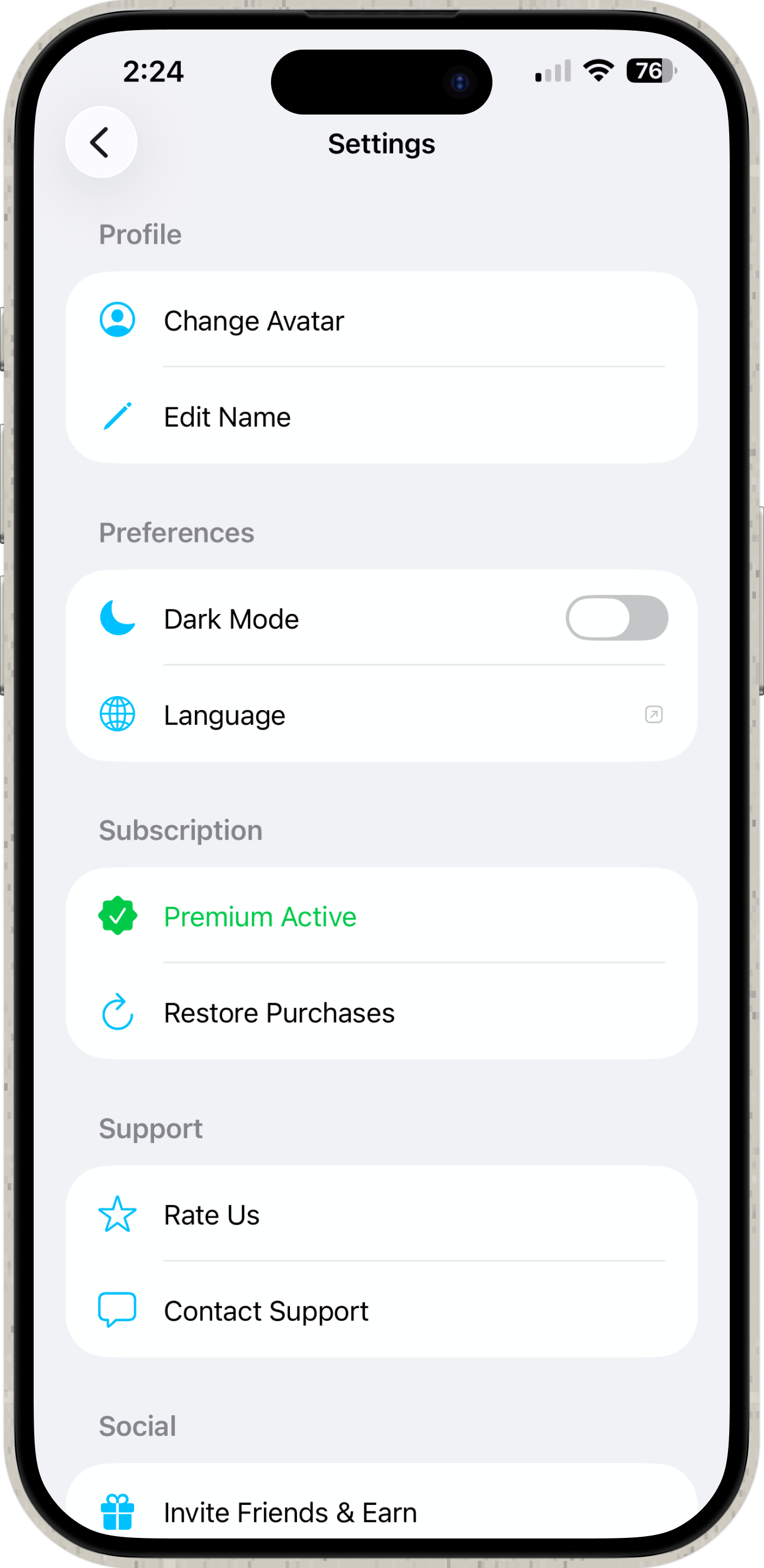 SnapQuiz app screen
